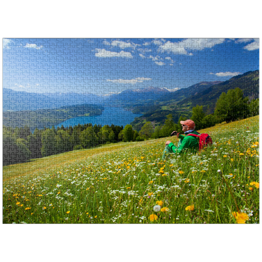 puzzleplate View of Millstätter See and Hohe Tauern, Carinthia, Austria 1000 Jigsaw Puzzle