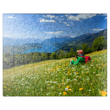 puzzleplate View of Millstätter See and Hohe Tauern, Carinthia, Austria 100 Jigsaw Puzzle