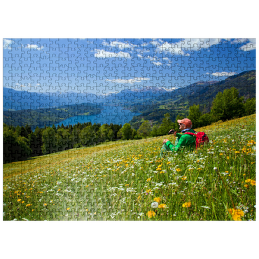 puzzleplate View of Millstätter See and Hohe Tauern, Carinthia, Austria 500 Jigsaw Puzzle