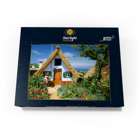 Casas de Colmo, traditional thatched cottages, Madeira 1000 Jigsaw Puzzle box view1