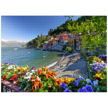 puzzleplate Varenna on Lake Como, Lombardy, Italy 1000 Jigsaw Puzzle