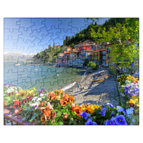 puzzleplate Varenna on Lake Como, Lombardy, Italy 100 Jigsaw Puzzle