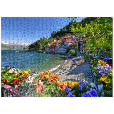 puzzleplate Varenna on Lake Como, Lombardy, Italy 500 Jigsaw Puzzle