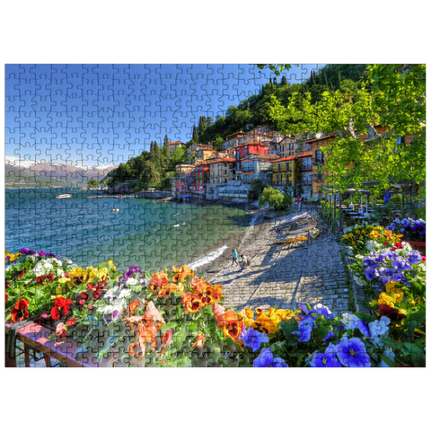 puzzleplate Varenna on Lake Como, Lombardy, Italy 500 Jigsaw Puzzle