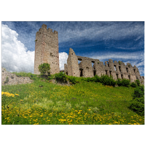 puzzleplate Castel Belfort, built 1311, Spormaggiore, Trentino-Alto Adige 1000 Jigsaw Puzzle