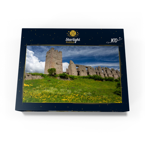 Castel Belfort, built 1311, Spormaggiore, Trentino-Alto Adige 100 Jigsaw Puzzle box view1