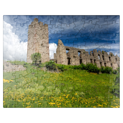 puzzleplate Castel Belfort, built 1311, Spormaggiore, Trentino-Alto Adige 100 Jigsaw Puzzle
