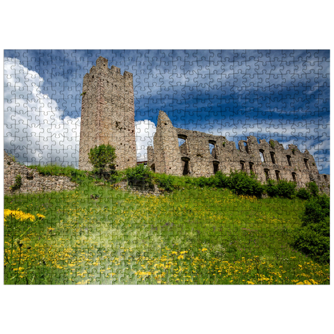 puzzleplate Castel Belfort, built 1311, Spormaggiore, Trentino-Alto Adige 500 Jigsaw Puzzle