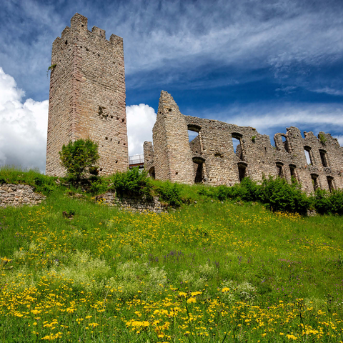 Castel Belfort, built 1311, Spormaggiore, Trentino-Alto Adige 500 Jigsaw Puzzle 3D Modell