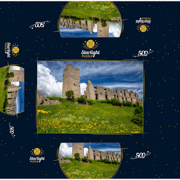 Castel Belfort, built 1311, Spormaggiore, Trentino-Alto Adige 500 Jigsaw Puzzle box 3D Modell