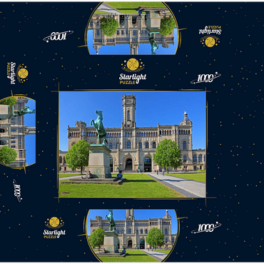 Gottfried Wilhelm Leibniz University in the Guelph Palace 1000 Jigsaw Puzzle box 3D Modell