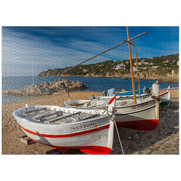 puzzleplate Placa Port-Bo, Calella de Palafrugell, Spain 1000 Jigsaw Puzzle