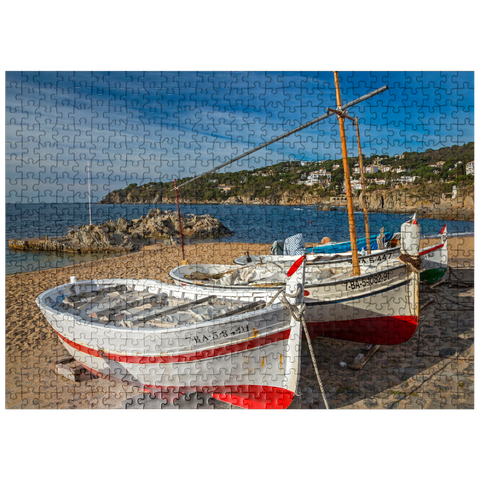 puzzleplate Placa Port-Bo, Calella de Palafrugell, Spain 500 Jigsaw Puzzle
