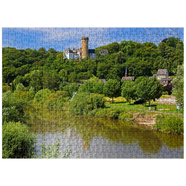 puzzleplate Dehrn Castle above the Lahn, Dehrn, district of Runkel 500 Jigsaw Puzzle
