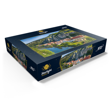 Place Essing with the castle Randeck at the river Altmühl 1000 Jigsaw Puzzle box view1