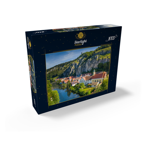 Place Essing with the castle Randeck at the river Altmühl 1000 Jigsaw Puzzle box view1