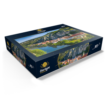 Place Essing with the castle Randeck at the river Altmühl 100 Jigsaw Puzzle box view1