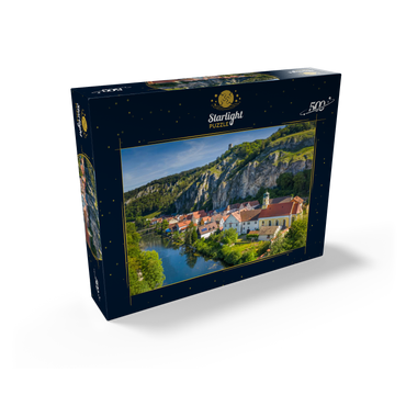 Place Essing with the castle Randeck at the river Altmühl 500 Jigsaw Puzzle box view1