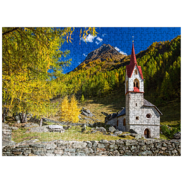puzzleplate Holy Spirit Church, 15th century, Kasern, Ahrntal, Trentino-South Tyrol 500 Jigsaw Puzzle