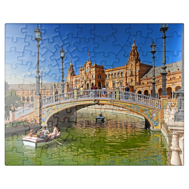 puzzleplate Plaza de Espana, Seville, Andalusia, Spain 100 Jigsaw Puzzle