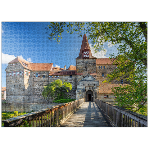puzzleplate Wenceslas Castle on an island in the Pegnitz River in Nuremberg County 1000 Jigsaw Puzzle