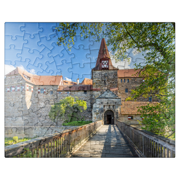 puzzleplate Wenceslas Castle on an island in the Pegnitz River in Nuremberg County 100 Jigsaw Puzzle