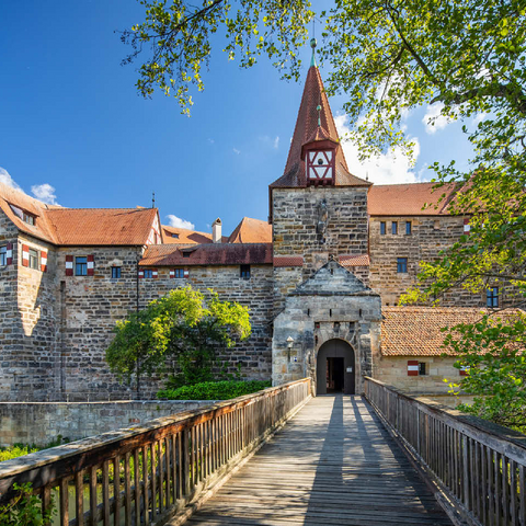 Wenceslas Castle on an island in the Pegnitz River in Nuremberg County 100 Jigsaw Puzzle 3D Modell
