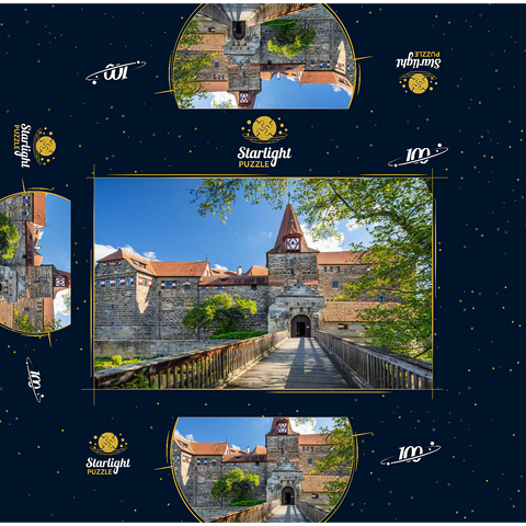 Wenceslas Castle on an island in the Pegnitz River in Nuremberg County 100 Jigsaw Puzzle box 3D Modell