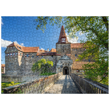 puzzleplate Wenceslas Castle on an island in the Pegnitz River in Nuremberg County 500 Jigsaw Puzzle