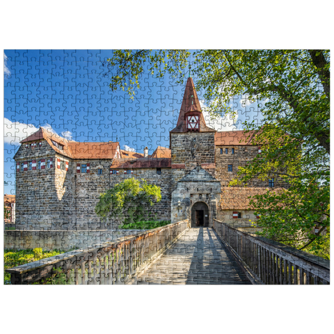 puzzleplate Wenceslas Castle on an island in the Pegnitz River in Nuremberg County 500 Jigsaw Puzzle