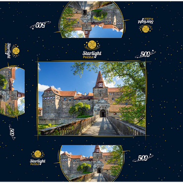 Wenceslas Castle on an island in the Pegnitz River in Nuremberg County 500 Jigsaw Puzzle box 3D Modell