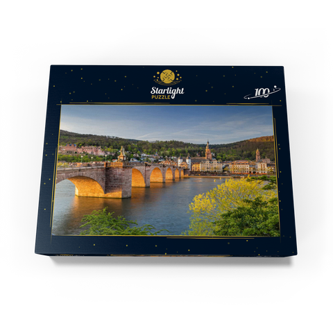 Heidelberg Castle and Old Bridge over the Neckar River in the early morning 100 Jigsaw Puzzle box view1