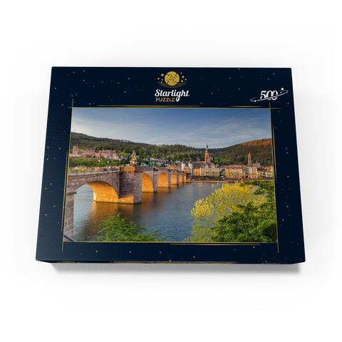 Heidelberg Castle and Old Bridge over the Neckar River in the early morning 500 Jigsaw Puzzle box view1