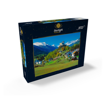 View to Tarasp Castle, Engadine, Canton Grisons, Switzerland 1000 Jigsaw Puzzle box view1