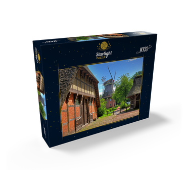 Open-air museum Ammerland farmhouse and cap windmill 1000 Jigsaw Puzzle box view1