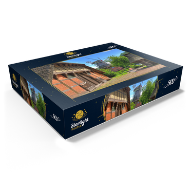 Open-air museum Ammerland farmhouse and cap windmill 500 Jigsaw Puzzle box view1