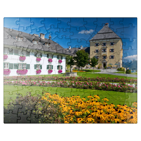 puzzleplate Fuschl Castle on Lake Fuschl 100 Jigsaw Puzzle