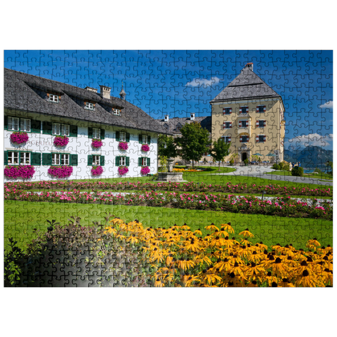 puzzleplate Fuschl Castle on Lake Fuschl 500 Jigsaw Puzzle