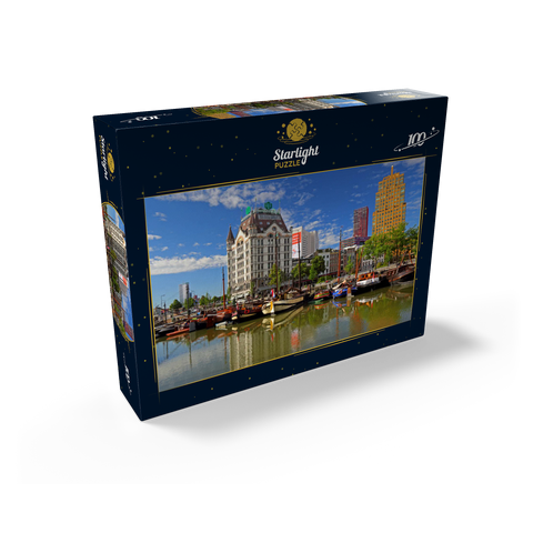 Oudehaven with the Witte Huis, Rotterdam, South Holland, Netherlands 100 Jigsaw Puzzle box view1