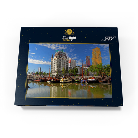 Oudehaven with the Witte Huis, Rotterdam, South Holland, Netherlands 500 Jigsaw Puzzle box view1