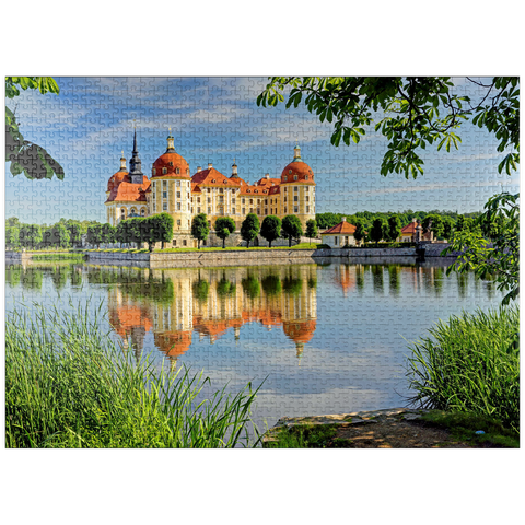 puzzleplate Moritzburg Castle near Dresden, Saxony, Germany 1000 Jigsaw Puzzle