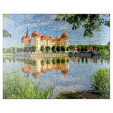 puzzleplate Moritzburg Castle near Dresden, Saxony, Germany 100 Jigsaw Puzzle
