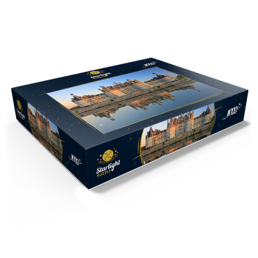 Chateau moat and north facade of Chambord Castle, France 1000 Jigsaw Puzzle box view1
