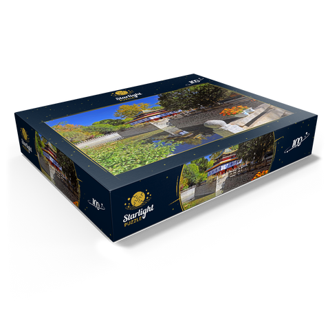Water pavilion in the park of the Dalai Lama's summer residence, Tibet, China 100 Jigsaw Puzzle box view1