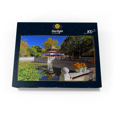 Water pavilion in the park of the Dalai Lama's summer residence, Tibet, China 100 Jigsaw Puzzle box view1