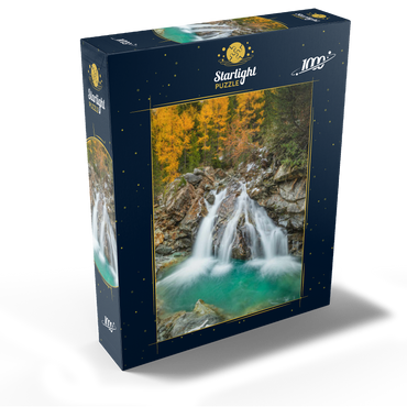 Waterfall in Morteratsch valley 1000 Jigsaw Puzzle box view1