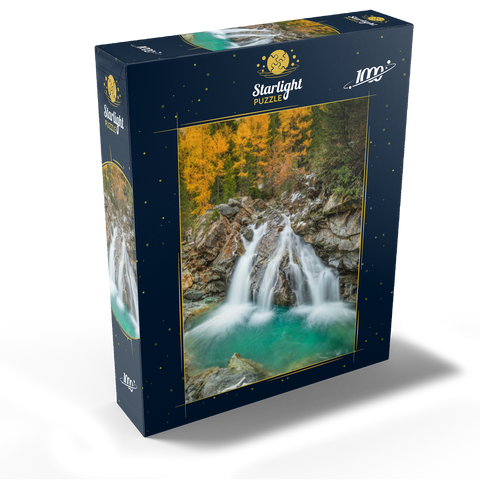 Waterfall in Morteratsch valley 1000 Jigsaw Puzzle box view1