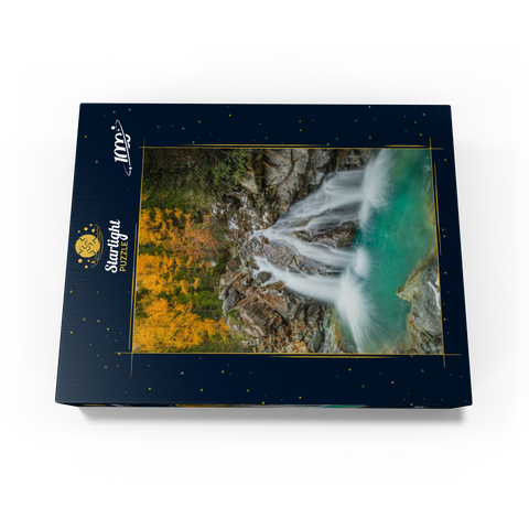 Waterfall in Morteratsch valley 1000 Jigsaw Puzzle box view1