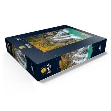 Waterfall in Morteratsch valley 100 Jigsaw Puzzle box view1