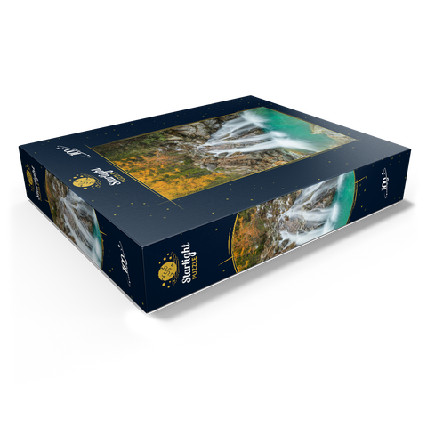 Waterfall in Morteratsch valley 100 Jigsaw Puzzle box view1